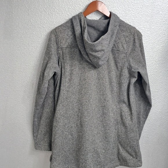 Columbia Grey Heather Assymetrical Zip Up Hoodie Size L - Picture 9 of 10